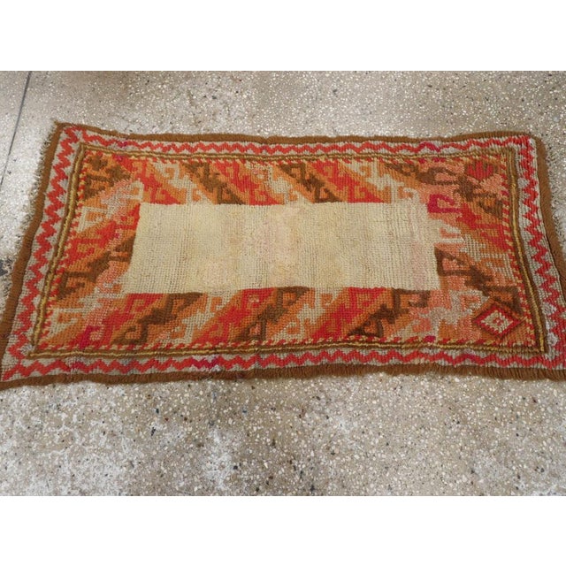 Galerie Shabab Collection Mid-20th Century Continental European Throw Rug For Sale - Image 4 of 8