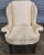 Queen Anne Late 20th Century Kindel Winterthur Collection Clawfoot Wing Chair Damask Fabric For Sale - Image 3 of 8