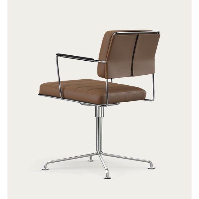One Collection Time Chair Frame in Chrome and Upholstery from Henrik Tengler For Sale - Image 3 of 13