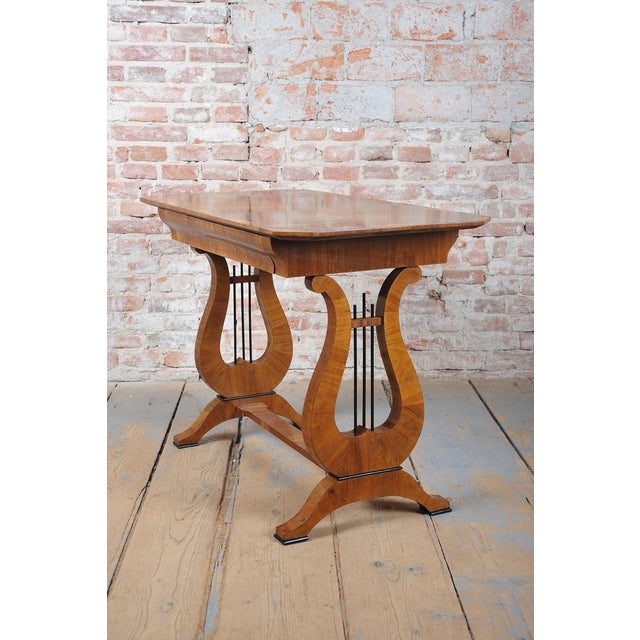 Biedermeier Writing Desk in Walnut, Austria, 1820s For Sale - Image 9 of 14