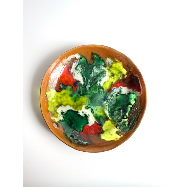 Mid-Century Fused Art Glass Plate For Sale In Washington DC - Image 6 of 9