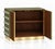 Olive Green Murano Glass 90-Sphere Cabinet on Brass Plinth from Justfurnituress SRL For Sale - Image 4 of 8