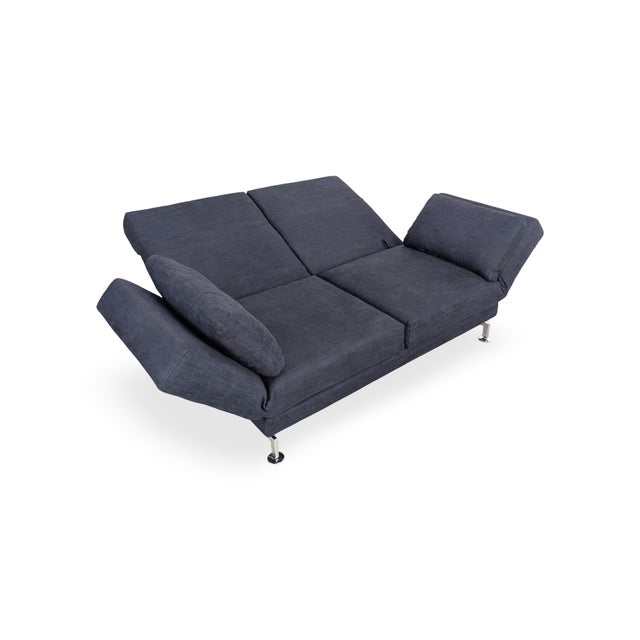 Postmodern Black Two-Seater Sofa from Brühl Moule For Sale - Image 3 of 13