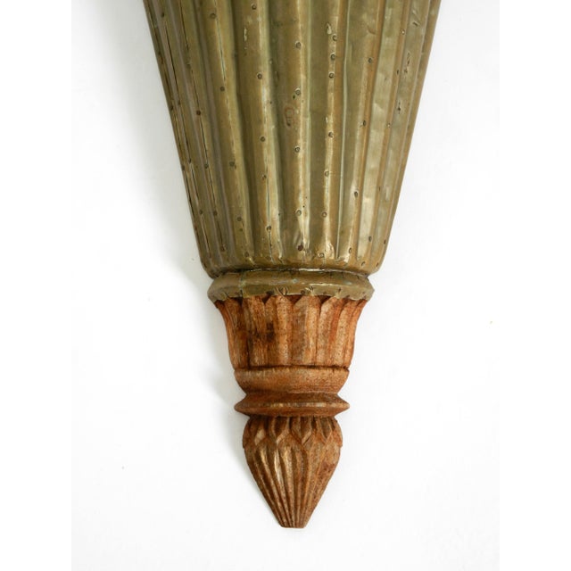 Wall Lamps Made of Wood with Aluminum Cladding, 1950s, Set of 2 For Sale - Image 15 of 18