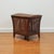 Mid-Century Modern Antique Wood and Cane Hamper Side Table For Sale - Image 3 of 8