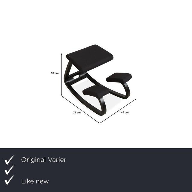 with this "All Black" version of the legendary Variable chair by Varier, you bring home this ergonomic design classic in...