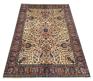 Large Antique Austrian Hand Knotted Rug