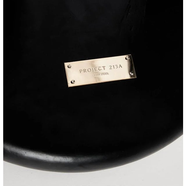 Foot Stool in Black by Project 213A For Sale - Image 6 of 9