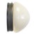Metal Vintage Industrial Beige Opaline Glass, Grey Metal and Bakelite Sconce For Sale - Image 7 of 7