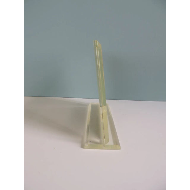 Transparent Mid-Century Modern Lucite Decorative Picture Frame For Sale - Image 8 of 11
