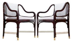 Art Nouveau Armchairs by Otto Wagner for Jacob & Josef Kohn, Vienna, 1902, Set of 2