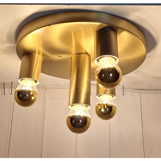 Vintage Minimalist Ceiling Lamp by Huthman Lighting, 1980s For Sale - Image 3 of 8