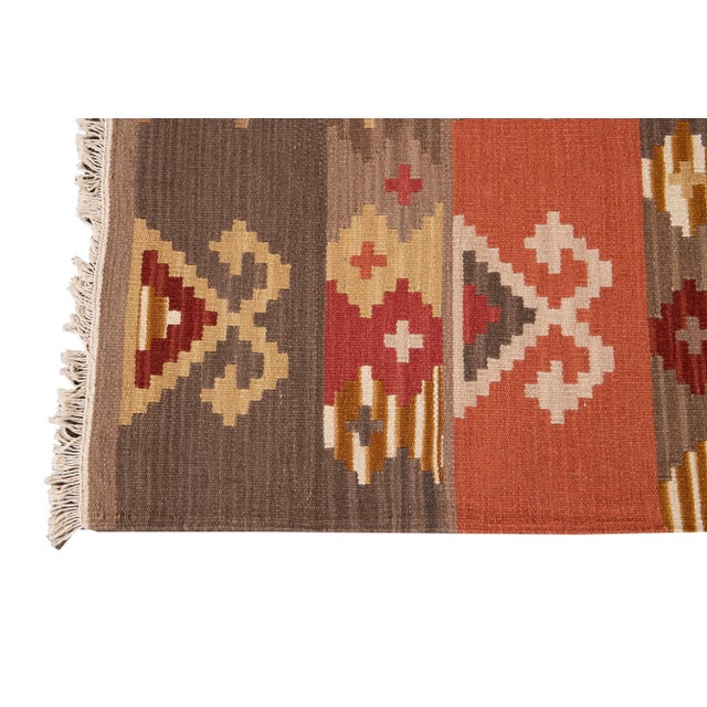 21st Century Modern Kilim Rug 4 '9'' X 6' 8'' For Sale In New York - Image 6 of 13