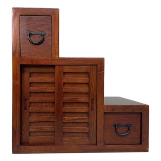 Japanese Stair Chest, 1960s For Sale