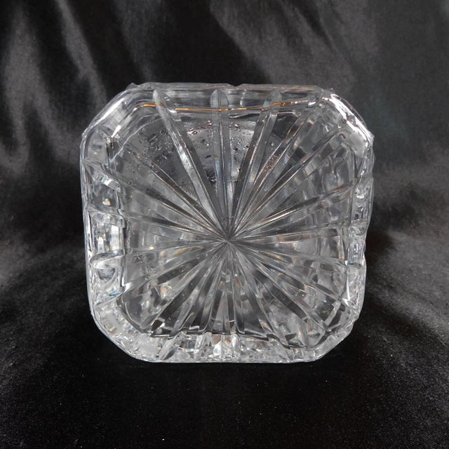 1960s Cut Crystal Square Decanter For Sale In San Francisco - Image 6 of 6