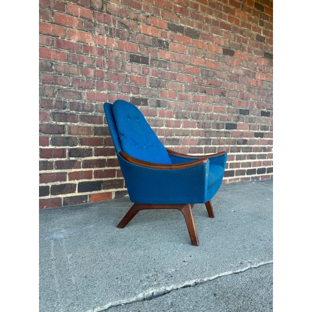 Adrian Pearsall Adrian Pearsall Lounge Chair With Wood Arms For Sale - Image 4 of 10