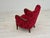 Vintage Danish Armchair in Cherry Red Fabric by Alfred Christensen for Slagelse Møbelværk, 1960s For Sale - Image 17 of 18