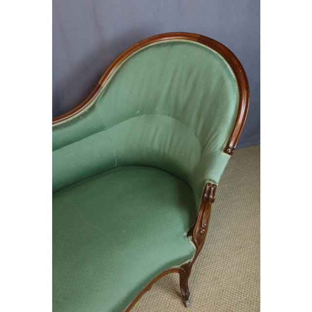 19th-century Louis Philippe chaise longue. This chaise longue is in its original condition. Reupholstery is recommended;...