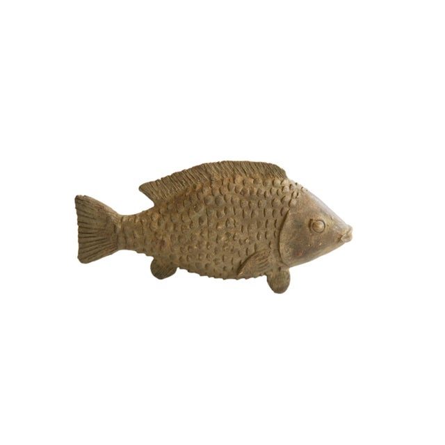 Metal Vintage African Fish Sculpture For Sale - Image 7 of 7