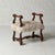 French 1900s French Wood & Upholstered Stool For Sale - Image 3 of 3