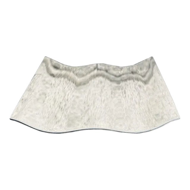 Wave by Georg Jensen Royal Copenhagen Stainless Steel Paper Weight Stationary Pen Holder Trivet For Sale