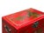 Chinese Oriental Red Flower Birds Mirror Rectangular Jewelry Box For Sale - Image 10 of 14