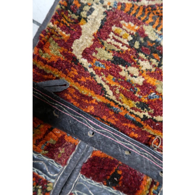 1920s, Handmade Antique Collectible Persian Kurdish Saddle Bag Rug For Sale - Image 9 of 14