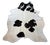 2000 - 2009 Natural Brazilian Black and White Cowhide Rug 74" X 90" For Sale - Image 5 of 5