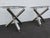 Late 20th Century Milo Baughman Style Chrome Glass Top Jax Tables a Pair 6571 For Sale - Image 5 of 18