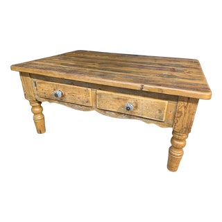 Pine Coffee Table, 1930 For Sale