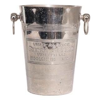 Mid 20th Century France Silver Ice Bucket For Sale