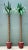 Metal Vintage Monumental Punch Cut Palm Trees - A Pair For Sale - Image 7 of 12