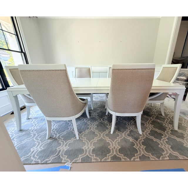 2010s Expandable Dining Table and 6 Chairs From Thomasville For Sale - Image 5 of 16