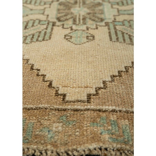 Turkish Turkish Mini Rug Oriental Hand Knotted Vintage Rug 1'8" x 3'5" #21078 For Sale - Image 3 of 8