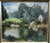 Karl Banďouch, Kassel – Wilhelmshöhe, Hercules Temple with Swans, 1929, Oil Painting on Canvas, Framed For Sale - Image 11 of 13