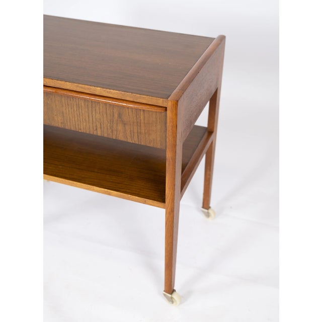 Small Danish Side Table with Drawer in Teak, 1960s For Sale - Image 3 of 10