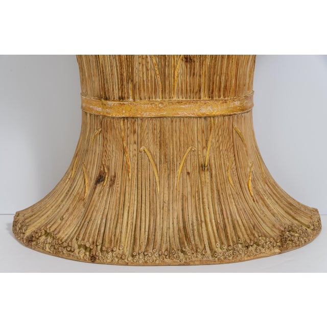 1970s Italian Hollywood Regency "Sheaf of Wheat" Console Table, by Franco Chelini in the 1970s. For Sale - Image 5 of 10