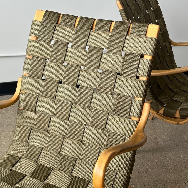 Mid-Century Modern Set of 2 Eva Chairs by Bruno Mathsson for Karl Mathsson, Circa 1960s For Sale - Image 3 of 10