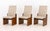 1970s Lane "Pueblo" Grey Boucle Upholstered Walnut Dining Chairs, 6 For Sale - Image 5 of 17