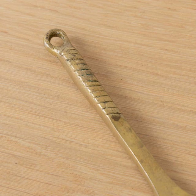 Brass 1950s French Brass Tennis Bottle Opener For Sale - Image 8 of 8