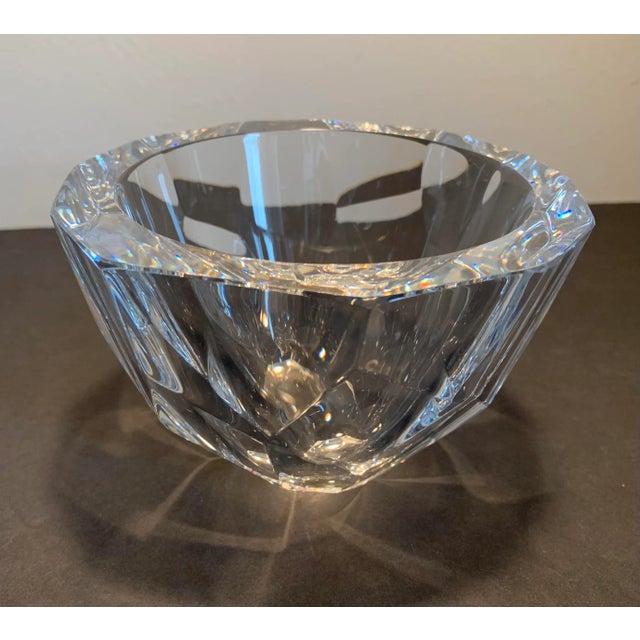 Hollywood Regency Vintage Orrefors Crystal Candy Dish For Sale - Image 3 of 7