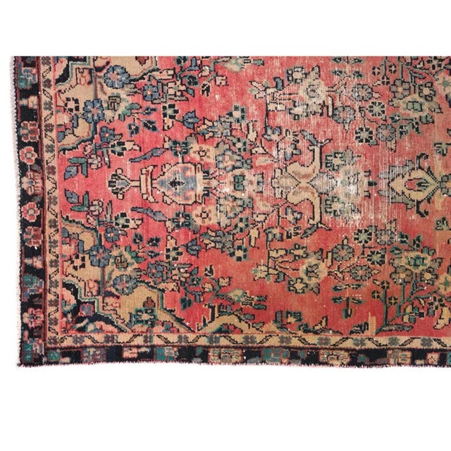 Vintage Turkish Sivas Floral Medallion Runner Rug For Sale - Image 9 of 9
