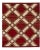 Modern Kilim Flatweave Red and Beige Geometric Wool Rug For Sale