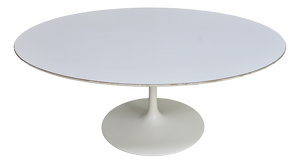 Tulip Model Coffee Table in White Melamine Wood by Eero Saarinen for Knoll Inc. / Knoll International, USA, 1960s
