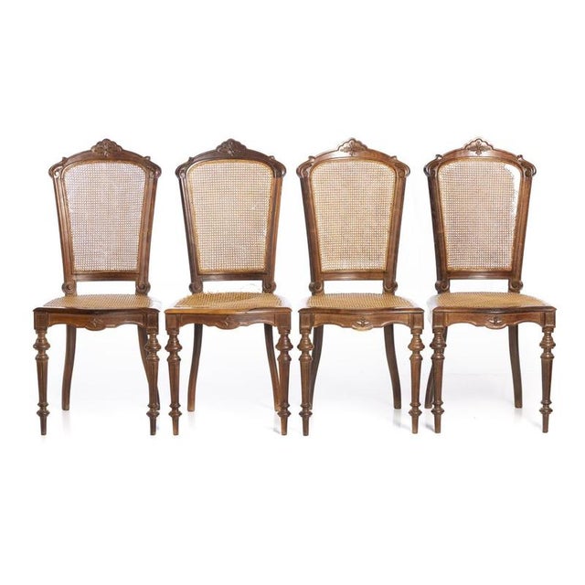 Wood Chairs, 19th Century, Set of 4 For Sale - Image 6 of 6