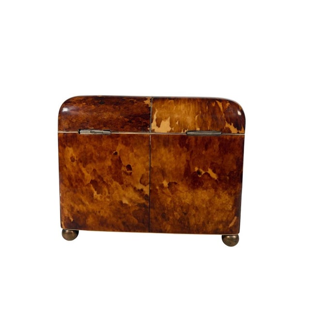 Faux Tortoiseshell Tea Caddy, England Circa 1820 For Sale - Image 11 of 11
