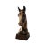Antique Brass Finish Metal Horse Bust Sculpture For Sale - Image 9 of 9