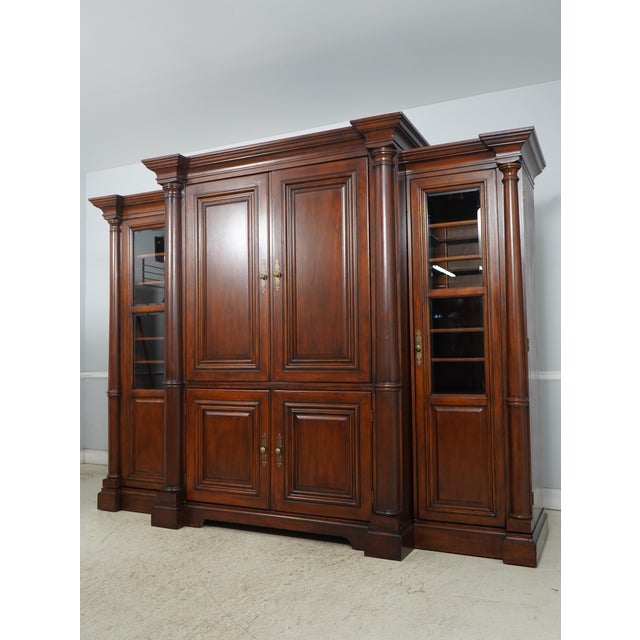 Age: Approx: 20 Years Old Details: The Ellis Line Collection Mahogany Adjustable Shelves Beveled Glass Dovetailed Drawer...