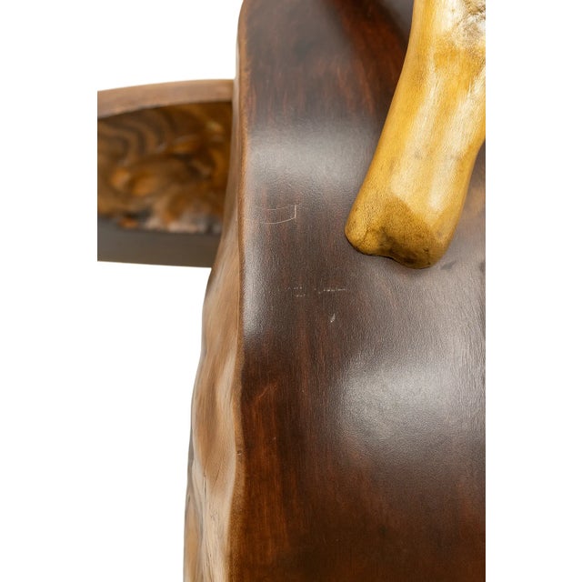 Vintage Organic Natural Edge Wood Burl Dresser Box — Hand Crafted! For Sale - Image 6 of 6