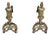 19th Century Napoleon III Andirons, Set of 2 For Sale